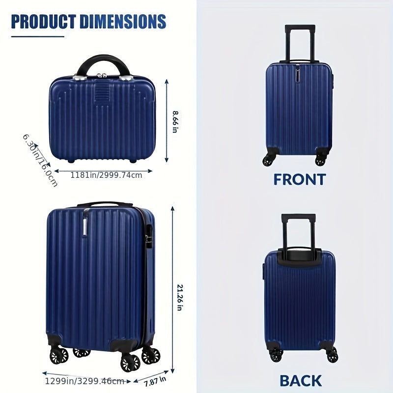 2-Piece Spinner Luggage Set – 20” Carry-On & 14” Crossbody Handbag
